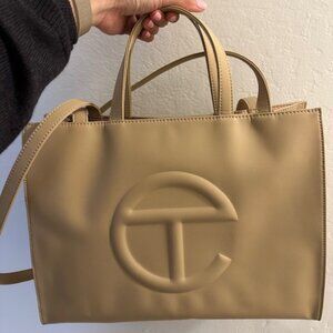 Telfar Medium Cream Shopping bag